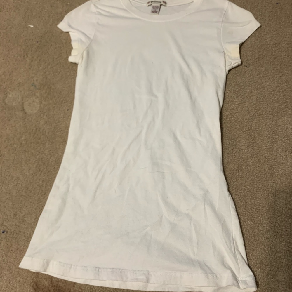 White baby doll tee